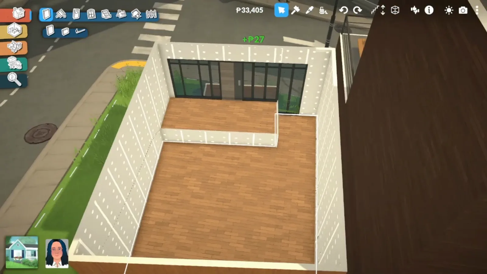 Paralives split-level flooring with a sunken floor slab letting one window sit lower inside a tall black-framed window band Paralives split-level flooring with a sunken floor slab letting one window sit lower inside a tall black-framed window band