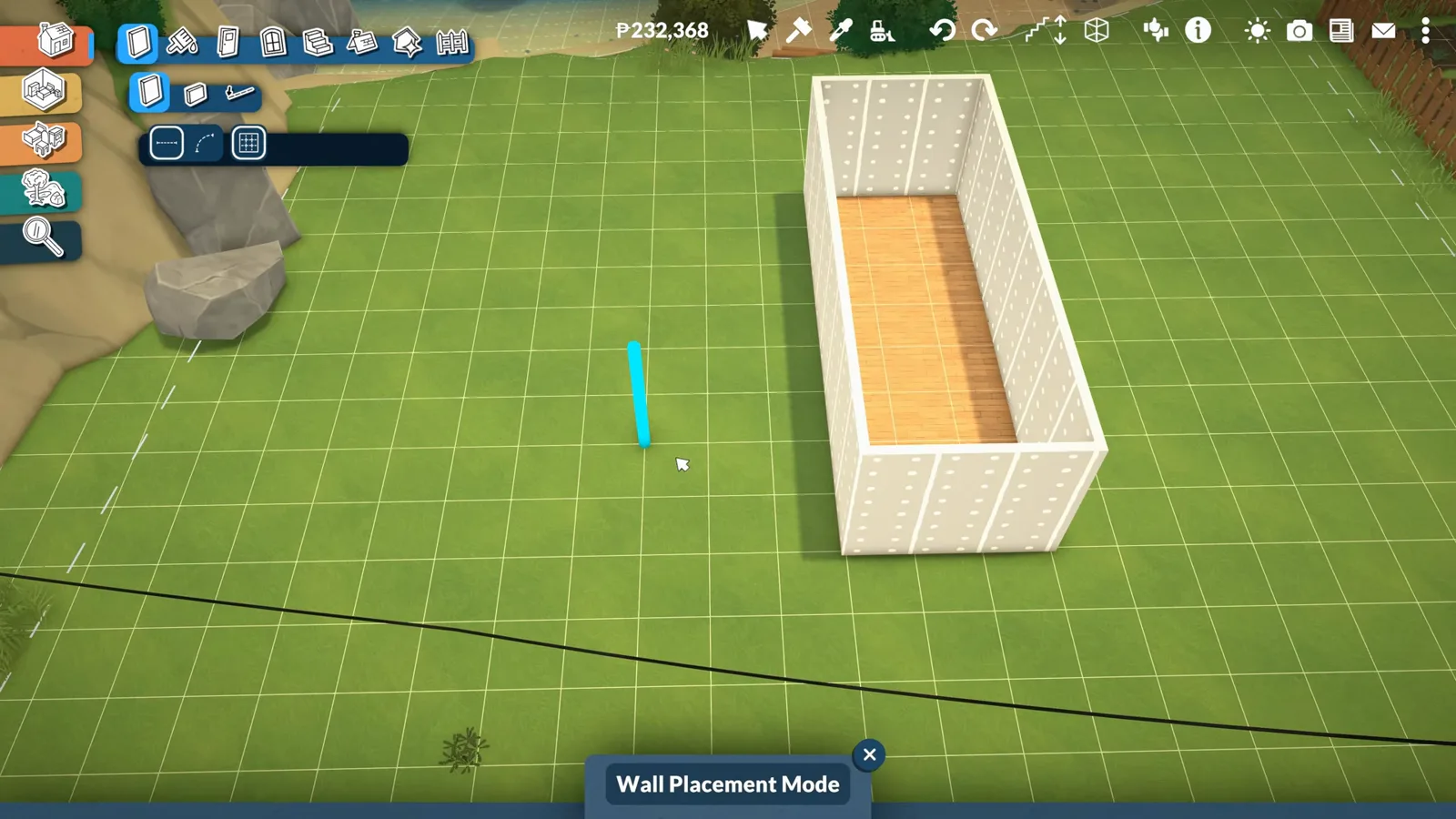 White Paralives wall panels forming the first room of a beach house on a grassy coastal lot with cliffs and the ocean behind White Paralives wall panels forming the first room of a beach house on a grassy coastal lot with cliffs and the ocean behind