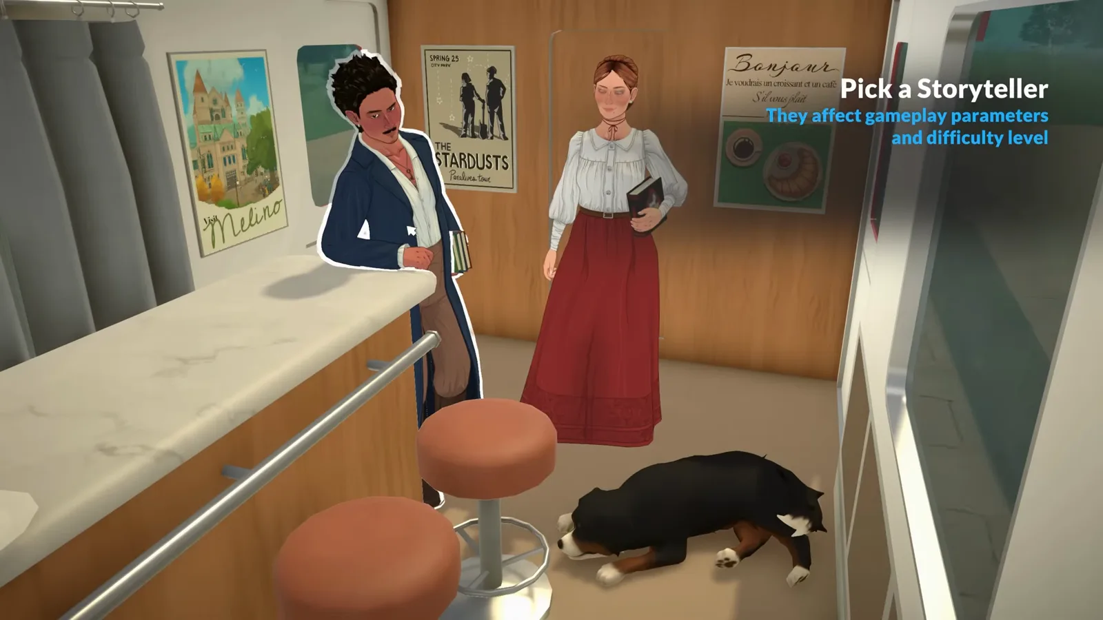 Paralives beginner guide walkthrough starting at the Pick a Storyteller screen where a new save sets its difficulty.