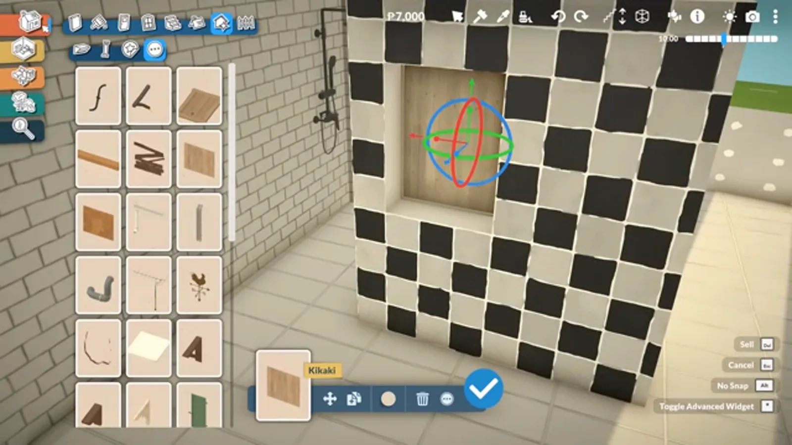 Alt-clicking a wall finish onto a Paralives object to match it exactly Alt-clicking a wall finish onto a Paralives object to match it exactly