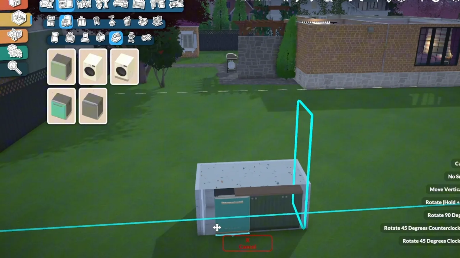 Slotting a teal dishwasher into the open side of a Paralives half-wall kitchen island Slotting a teal dishwasher into the open side of a Paralives half-wall kitchen island