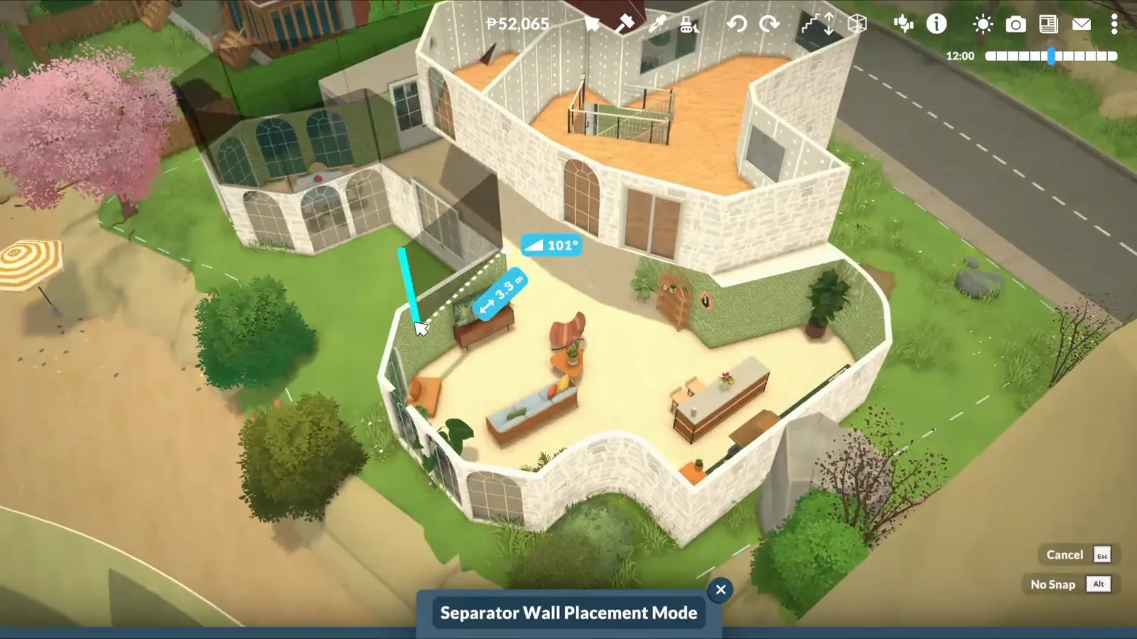 A Paralives second floor with its floor covering and ceiling generated after the separator tool enclosed the space, furniture already placed A Paralives second floor with its floor covering and ceiling generated after the separator tool enclosed the space, furniture already placed