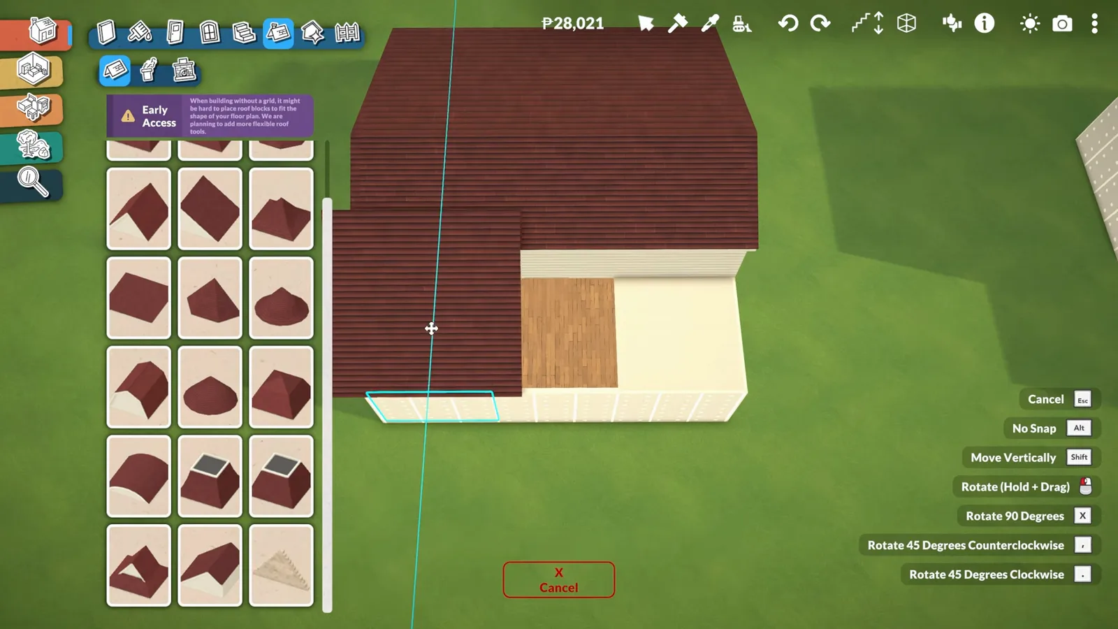 A square hole deleted out of a Paralives ceiling seen from above, with the wooden floor of the room below visible through the opening A square hole deleted out of a Paralives ceiling seen from above, with the wooden floor of the room below visible through the opening