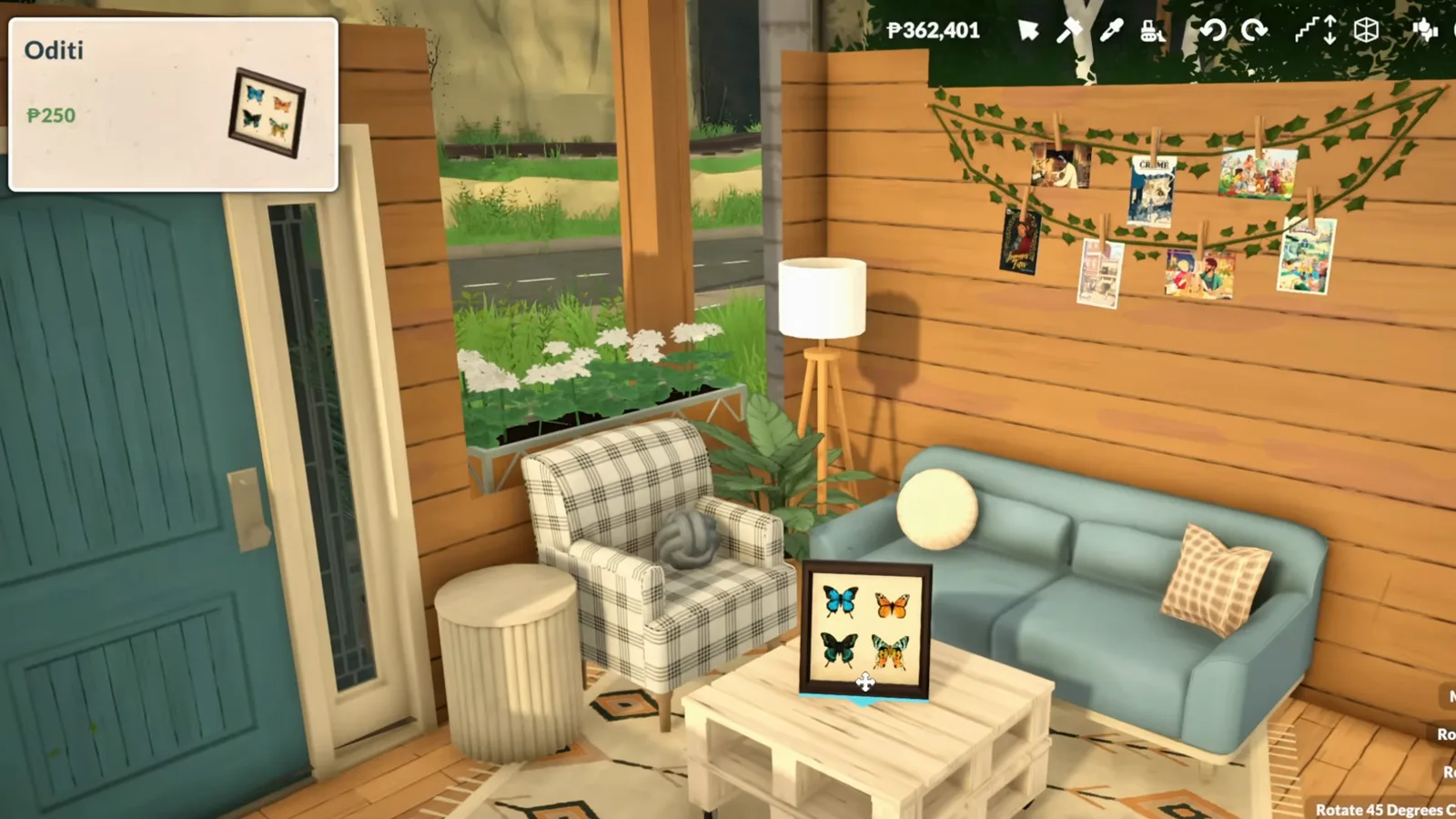 Hidden Shop Florist Greenhouse Roof tooltip at price zero in the Paralives debug catalogue, held over a conservatory in build mode Hidden Shop Florist Greenhouse Roof tooltip at price zero in the Paralives debug catalogue, held over a conservatory in build mode