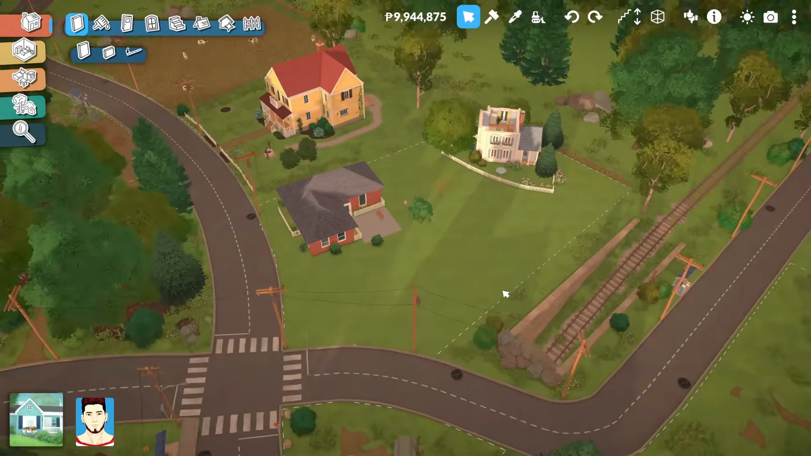 Several downloaded houses sitting side by side as separate confirmed lots across one Paralives neighbourhood Several downloaded houses sitting side by side as separate confirmed lots across one Paralives neighbourhood