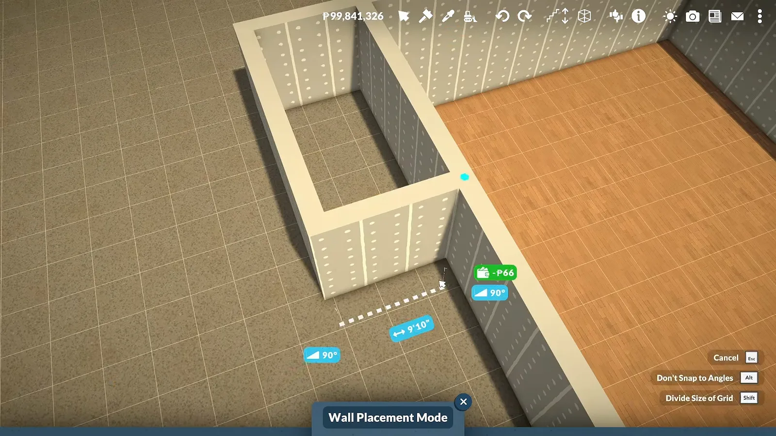 Freehand platform wall run drawn along the water edge in Wall Placement Mode in Paralives Freehand platform wall run drawn along the water edge in Wall Placement Mode in Paralives