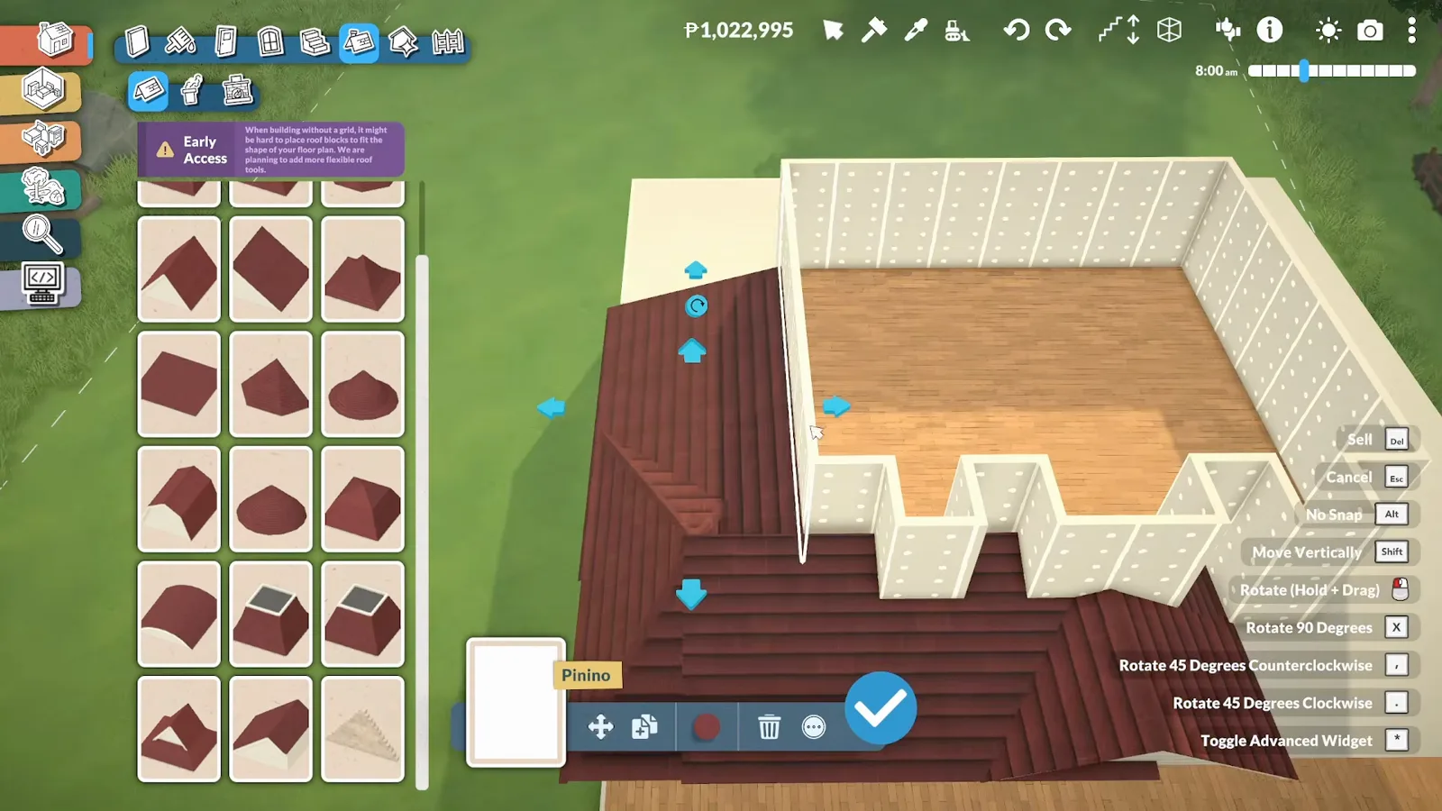 Paralives roof pieces being composed into a corner on a farmhouse with the roof catalogue open Paralives roof pieces being composed into a corner on a farmhouse with the roof catalogue open