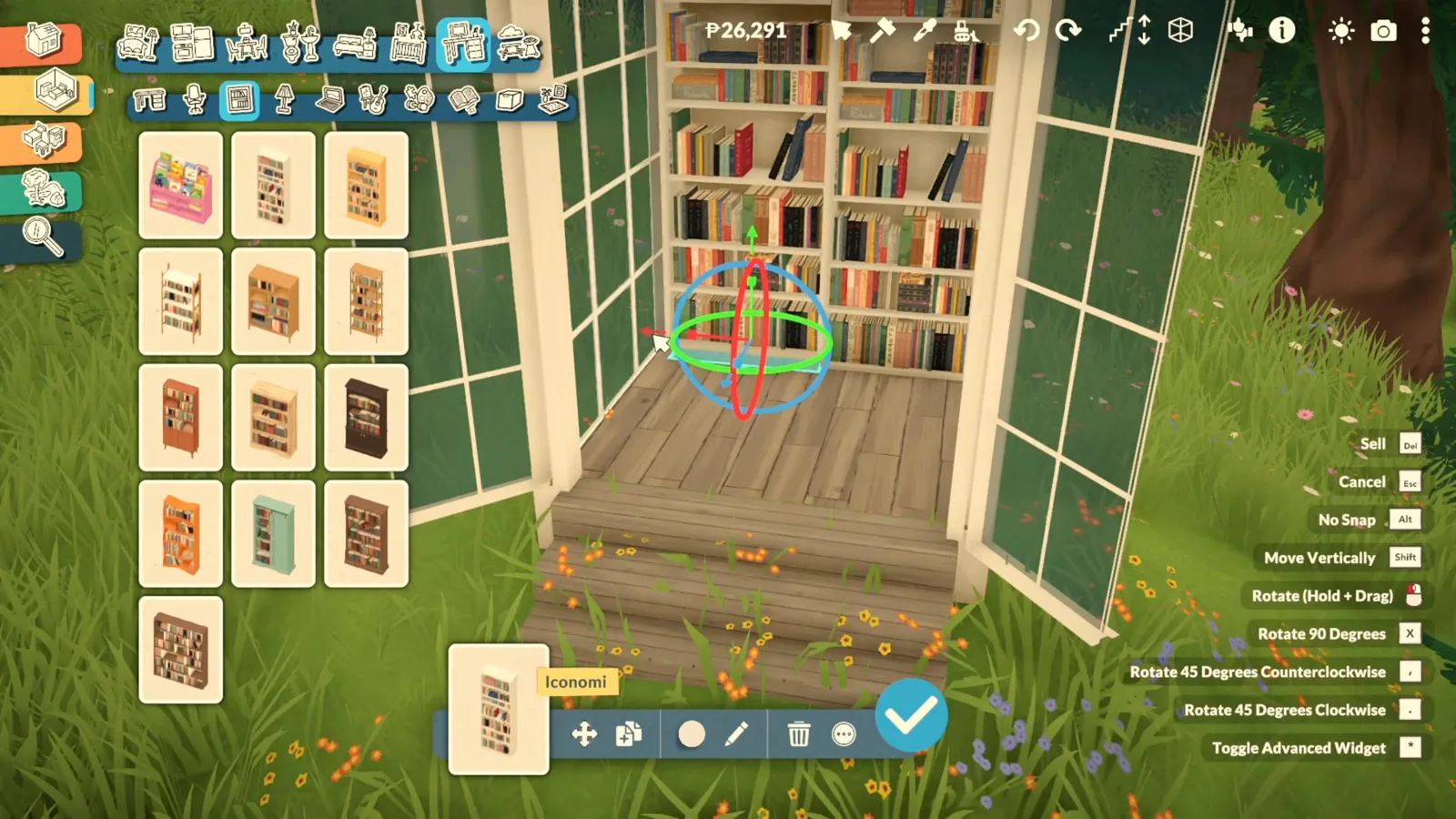 Filling a Paralives book nook wall to wall with bookshelves from the study catalogue Filling a Paralives book nook wall to wall with bookshelves from the study catalogue