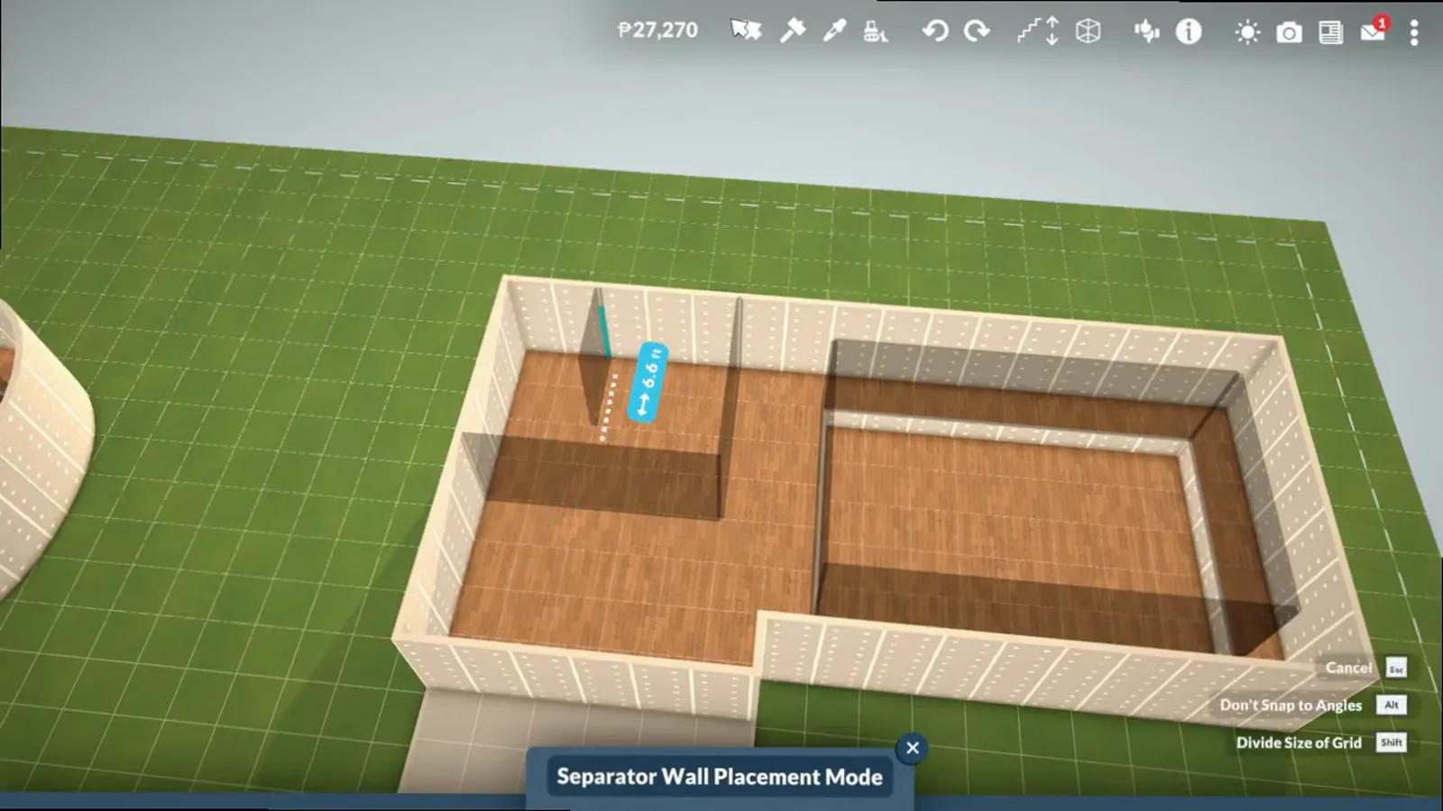 A finished Paralives sunken pit revealed inside a walled living room after two sledgehammer clicks A finished Paralives sunken pit revealed inside a walled living room after two sledgehammer clicks