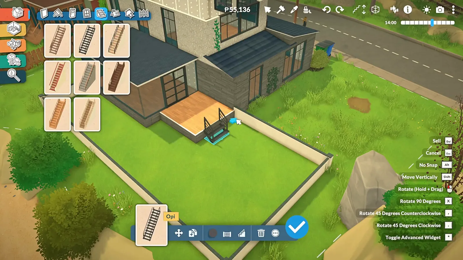 Paralives stairs catalogue adding steps down from the sunroom's wooden deck Paralives stairs catalogue adding steps down from the sunroom's wooden deck